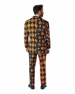 Adult Distressed Pumpkin Party Suit -Halloween Store 01587179 c