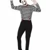 Adult Creepy Mime Costume -Halloween Store 01589175 a