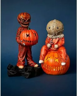 Light-Up Unmasked Sam Statue - Trick 'r Treat -Halloween Store 01590710 h