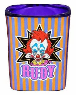 Killer Klowns From Outer Space Mini Glass Set 2 Oz. - 4 Pack -Halloween Store 01591130 c