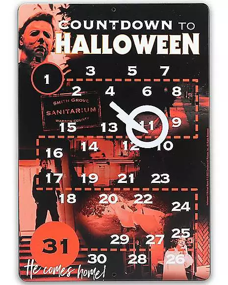Countdown To Halloween Sign - Halloween 3 Countdown To Halloween Sign - Halloween