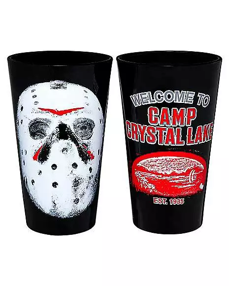 Jason Voorhees Pint Glasses 2 Pack - Friday The 13th 3 Jason Voorhees Pint Glasses 2 Pack - Friday The 13th