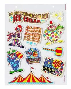 Killer Klowns From Outer Space Gel Clings - 2 Pack -Halloween Store 01598283 b