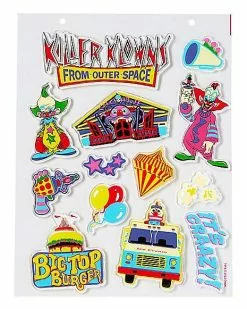 Killer Klowns From Outer Space Gel Clings - 2 Pack -Halloween Store 01598283 c