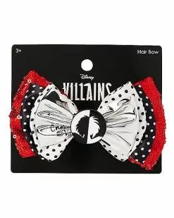 Cruella Hair Bow - Disney Cruella 7 Cruella Hair Bow - Disney Cruella -Halloween Store 01599927 c