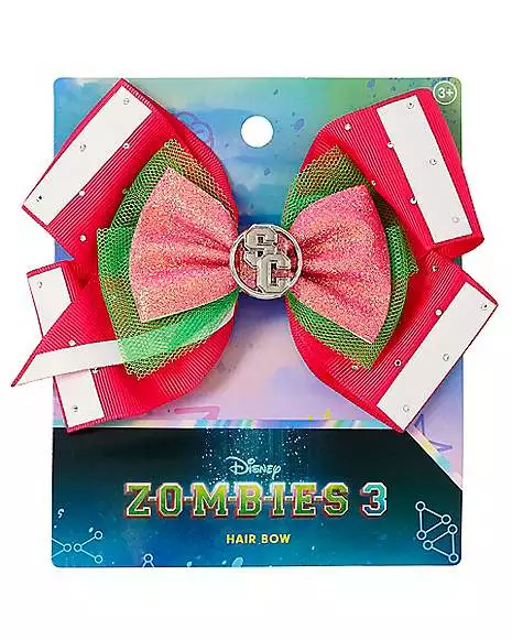 Cheer Hair Bow - Zombies 3 5 Cheer Hair Bow - Zombies 3 - Image 3