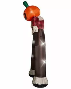 12 Ft Light-Up Pumpkin Scarecrow Inflatable Archway 10 12 Ft Light-Up Pumpkin Scarecrow Inflatable Archway -Halloween Store 01602218 d