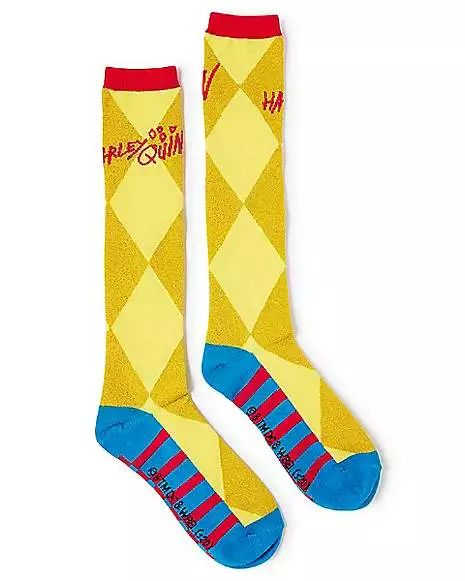 Harley Quinn Knee High Socks - Birds Of Prey 3 Harley Quinn Knee High Socks - Birds Of Prey