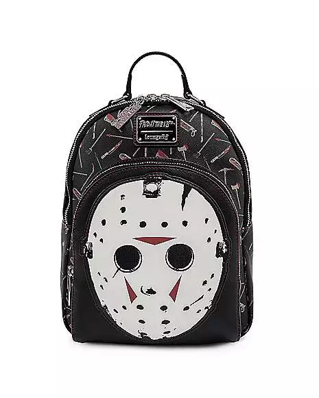 Loungefly Jason Voorhees Mask Mini Backpack - Friday The 13th 3 Loungefly Jason Voorhees Mask Mini Backpack - Friday The 13th