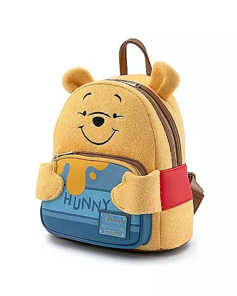 Loungefly Plush Winnie The Pooh Mini Backpack 4 Loungefly Plush Winnie The Pooh Mini Backpack - Image 2