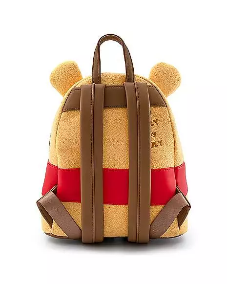 Loungefly Plush Winnie The Pooh Mini Backpack 7 Loungefly Plush Winnie The Pooh Mini Backpack - Image 5