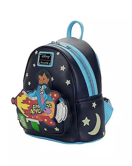 Loungefly Glow In The Dark Space Adventure Mini Backpack - Lilo & Stit 4 Loungefly Glow In The Dark Space Adventure Mini Backpack - Lilo & Stit - Image 2