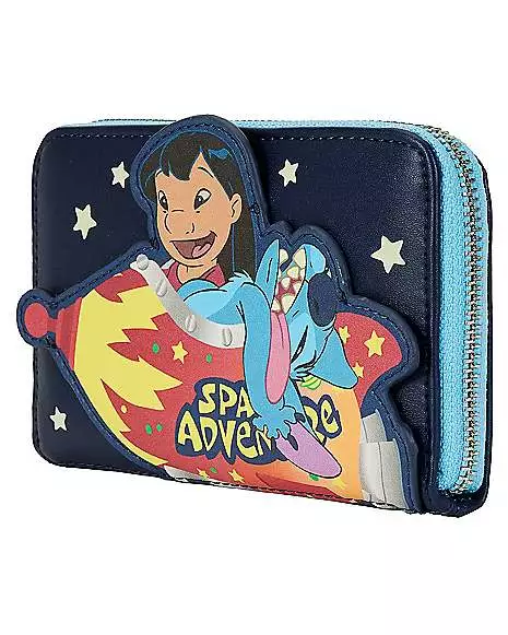Loungefly Glow In The Dark Space Adventure Zip Wallet - Lilo & Stitch 5 Loungefly Glow In The Dark Space Adventure Zip Wallet - Lilo & Stitch - Image 3