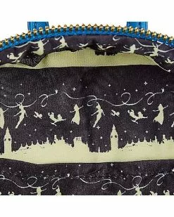 Loungefly Glow In The Dark Peter Pan Clock Mini Backpack - Disney -Halloween Store 03936622 f