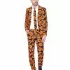 Adult Spooky Pumpkin Suit 2 Adult Spooky Pumpkin Suit -Halloween Store 07561491 a